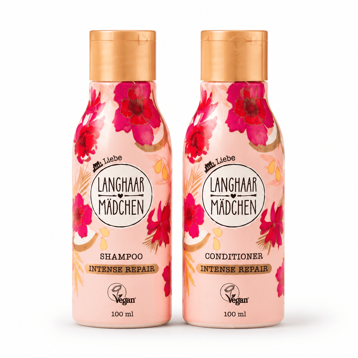 LANGHAARMÄDCHEN Intense Repair Travel Haircare Set – 2 × 100 ml